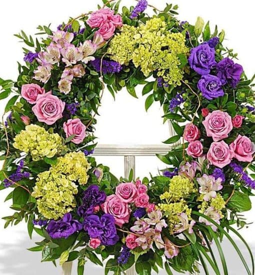 Венок из живых цветов «Торжественность»